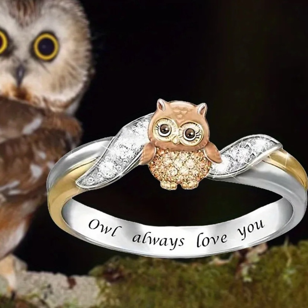 Dainty Owl Ring